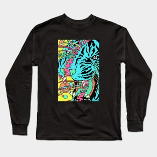 Psychedelic Tiger Long Sleeve T-Shirt
